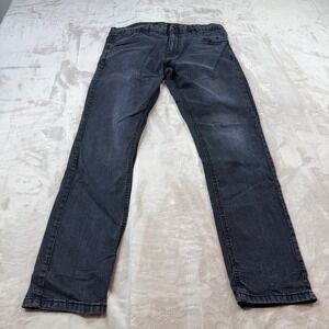 Urban Star Premium Apparel Mens Black Straight Leg Stretch Jean 38x32 02513692CU